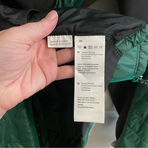 Mammut Guye Polartec Alpha Jacket Green Black Size Small - Picture 12 of 13